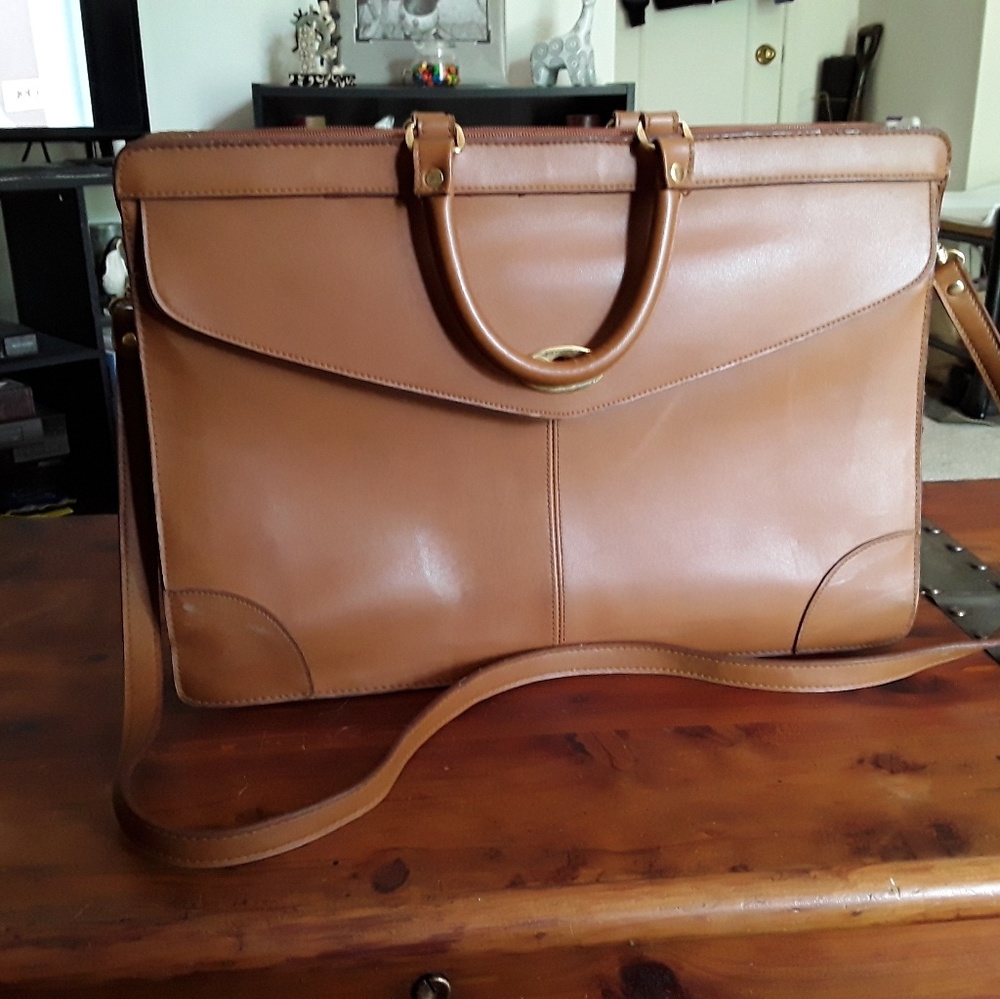 Leather briefcase